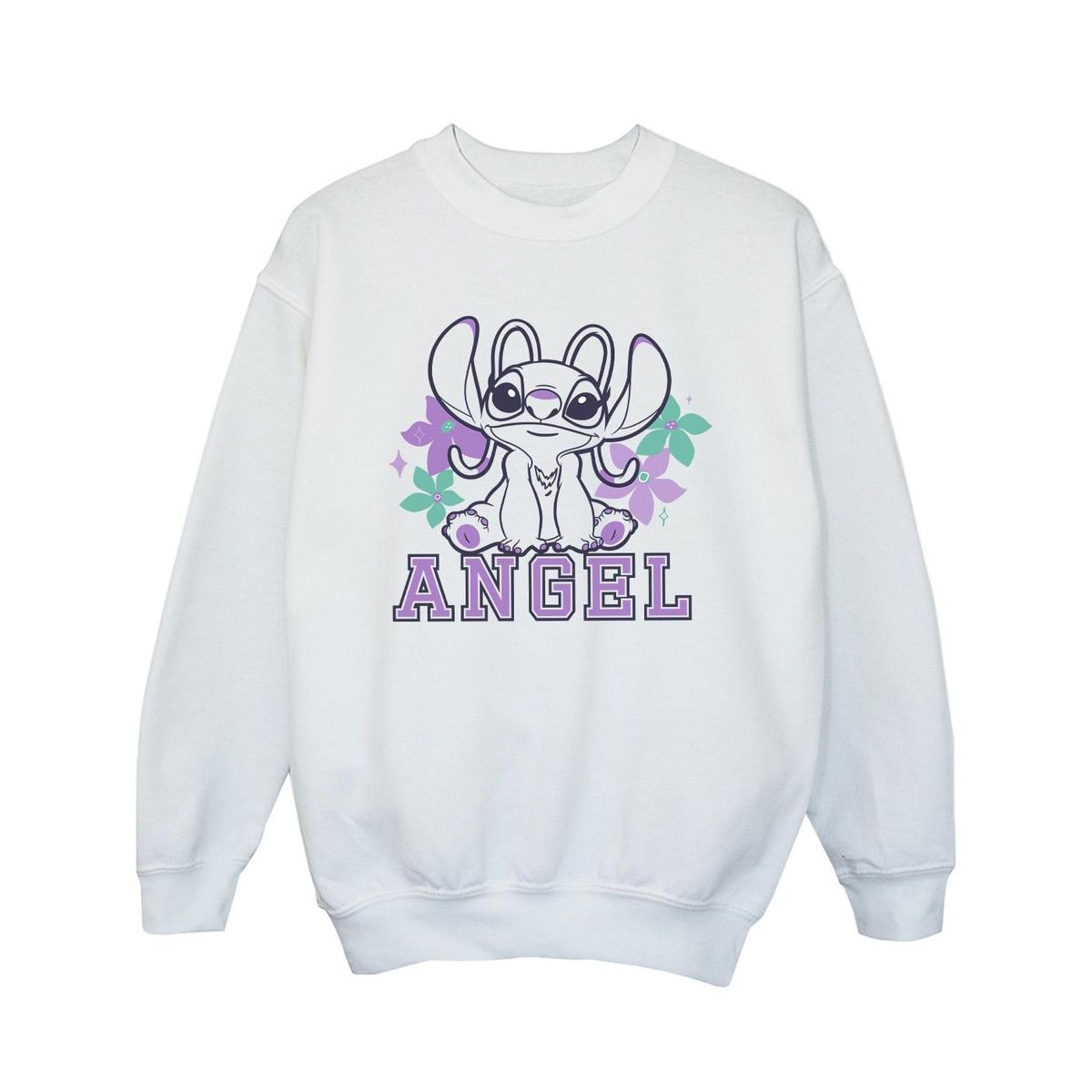 Disney - "Lilo & Stitch Angel" Sweatshirt für Mädchen (Weiß)