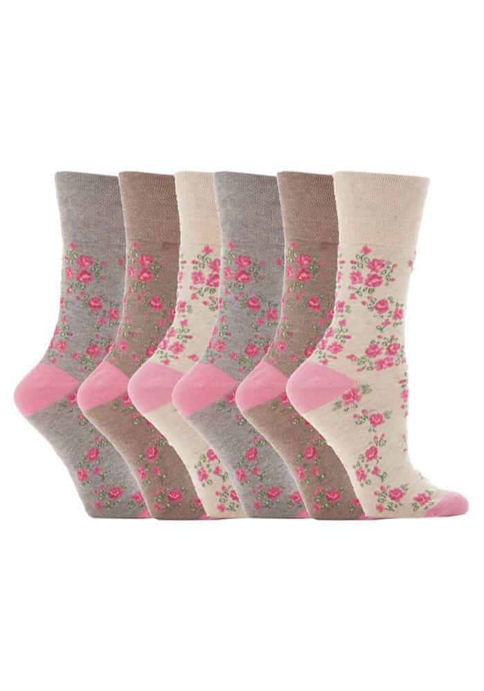 Gentle Grip - 6 Paar Damen Gentle Grip nicht elastische Socken - GG33