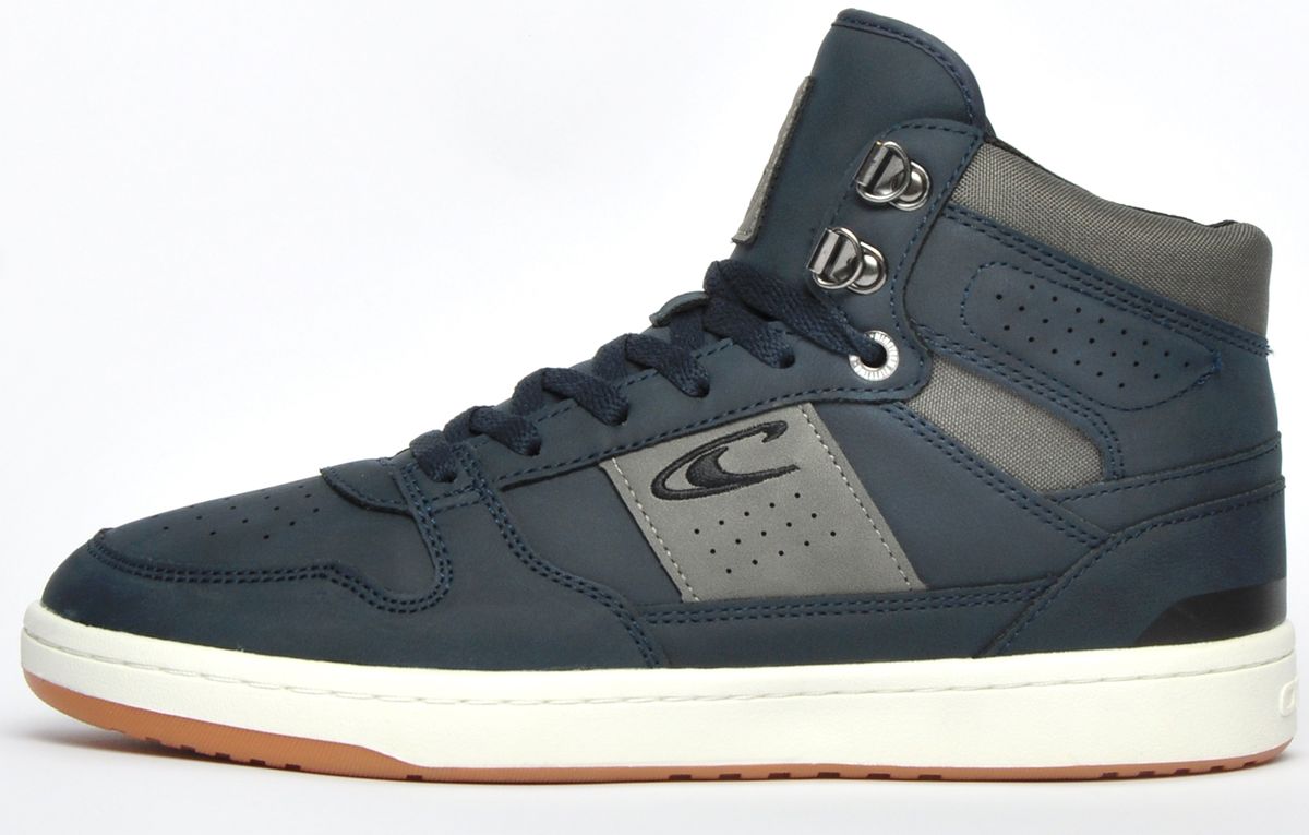 High-Top Sneaker in Blau und Grau