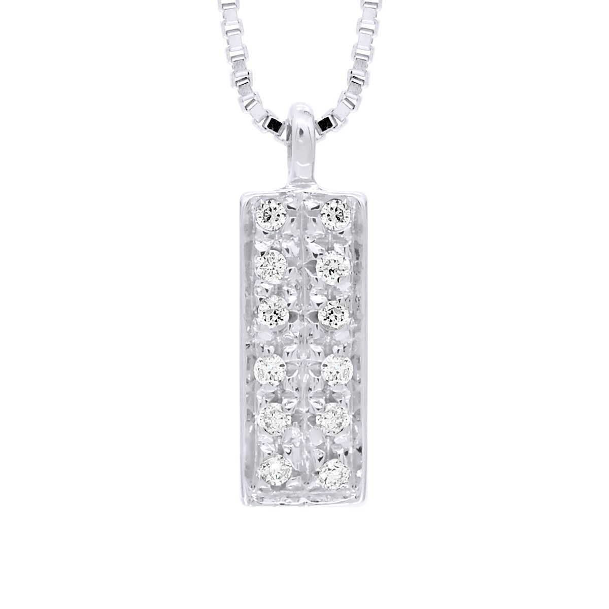 Elegante Diamant-Balken-Halskette
