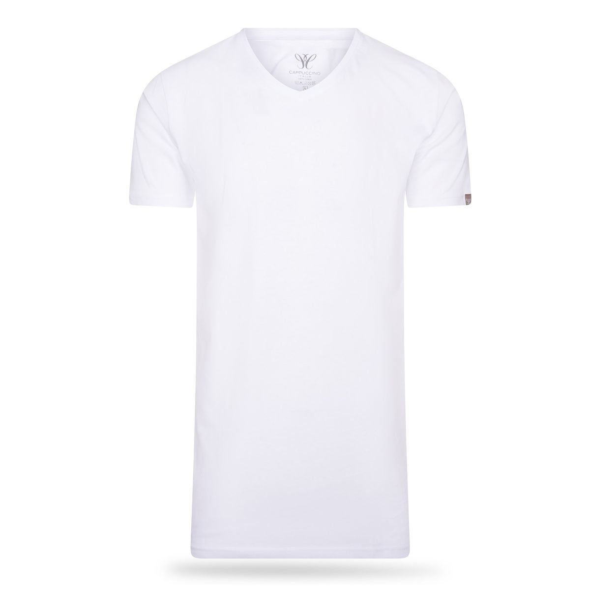 Klassisches T-Shirt mit V-Ausschnitt