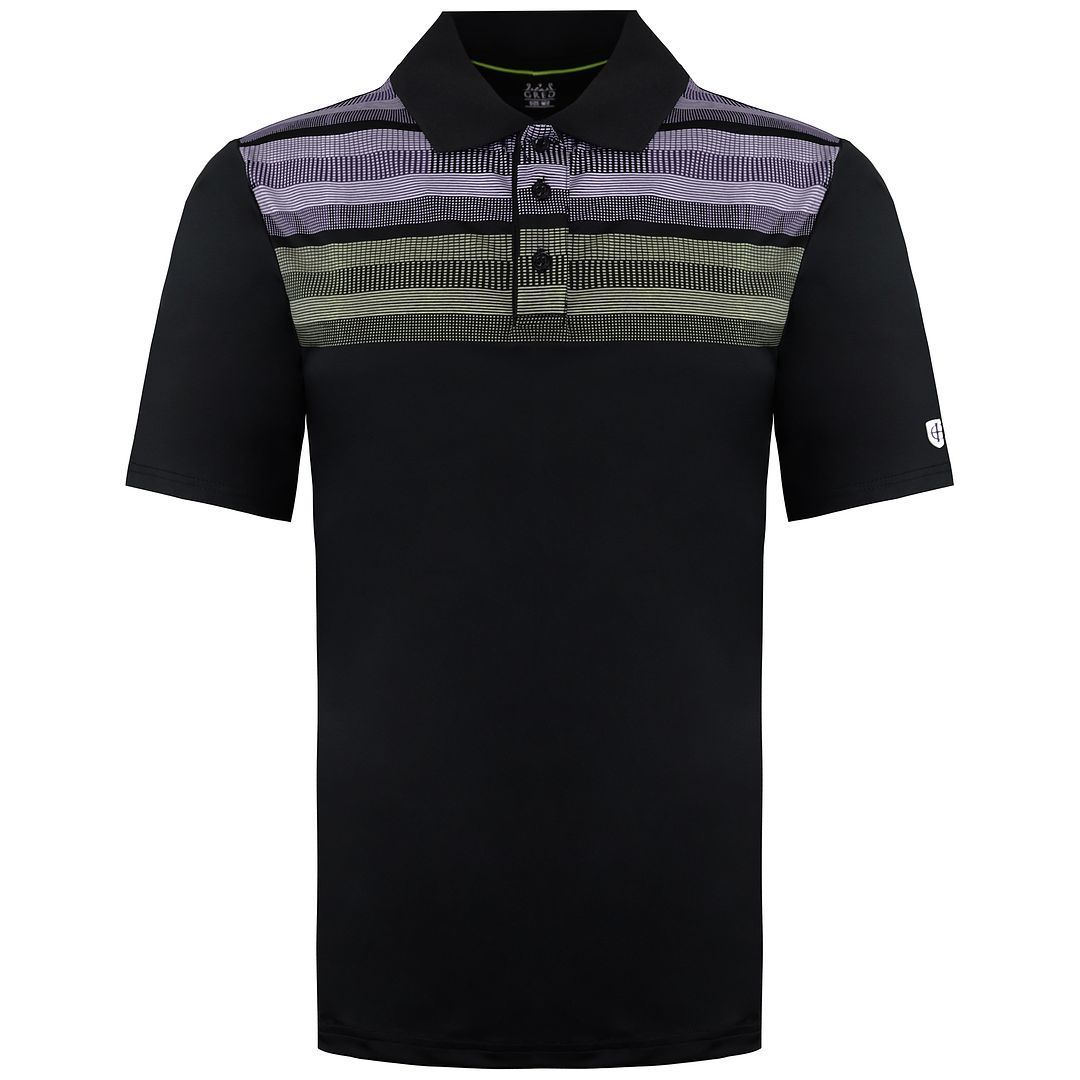 Golf-Poloshirt mit Streifeneinsatz