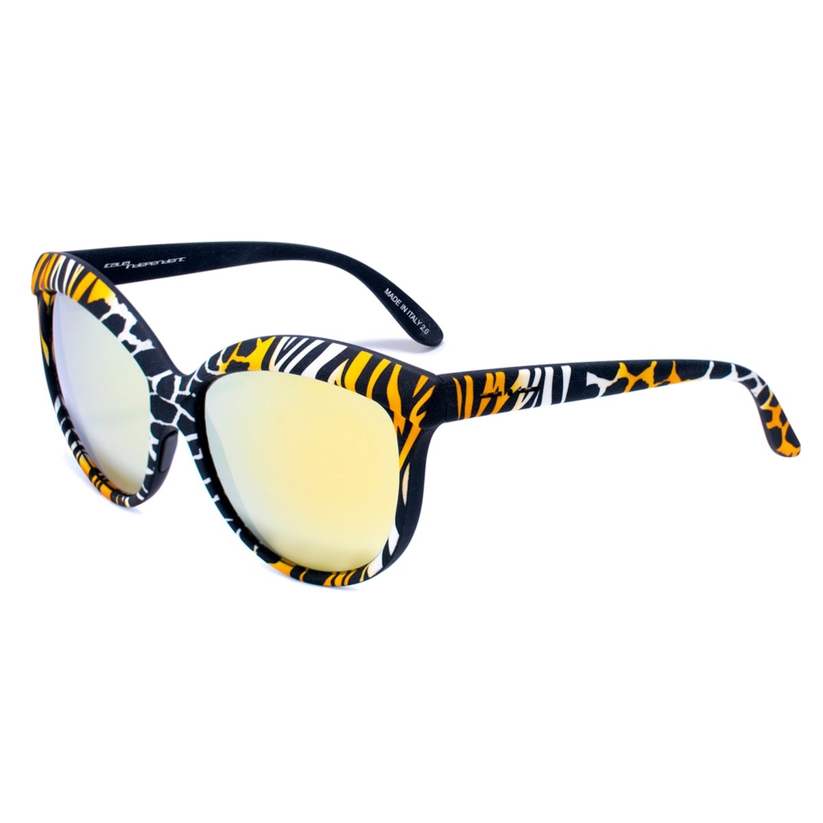 Sonnenbrille mit Animal-Print im Cateye-Stil