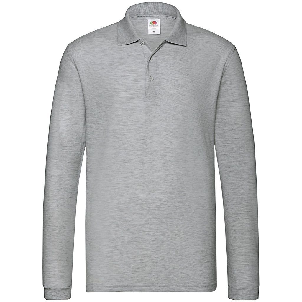 Langärmliges Piqué-Poloshirt