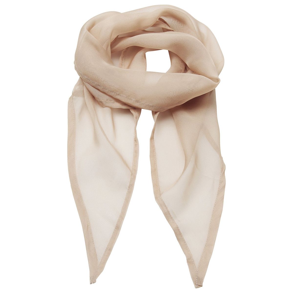 Transparenter einfarbiger Chiffon-Schal