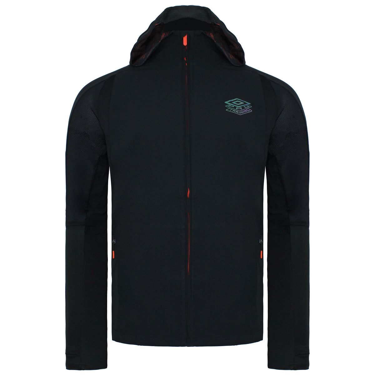 Herren Schwarze Pro Training Hybridjacke