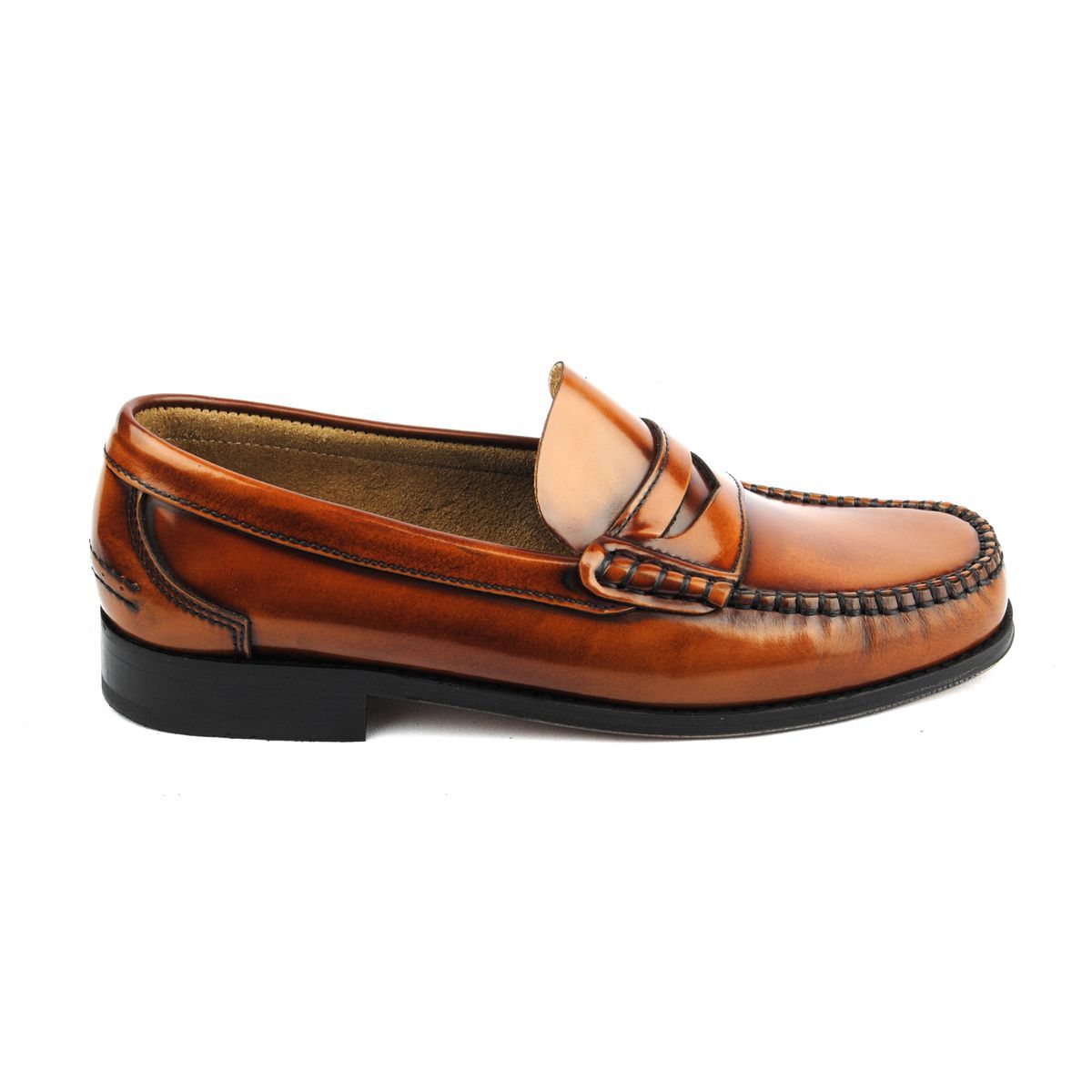 Herren Penny Loafer Klassischer Lederschuh