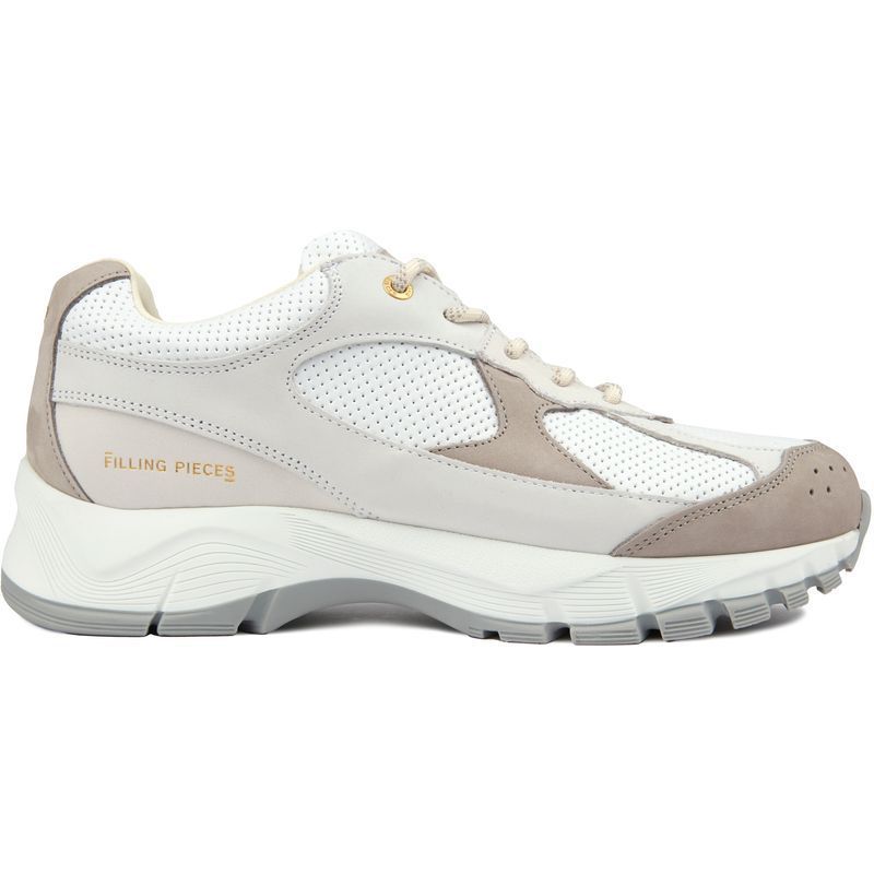 Minimalistischer Leder- und Mesh-Laufschuh