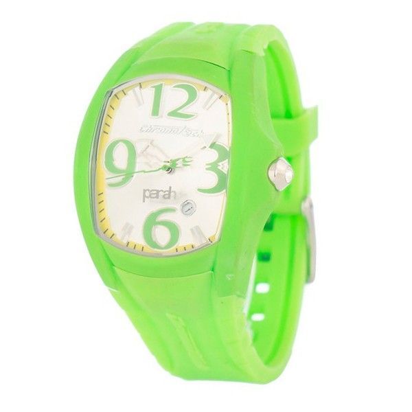 Unisex Grüne Chronotech Quarzuhr