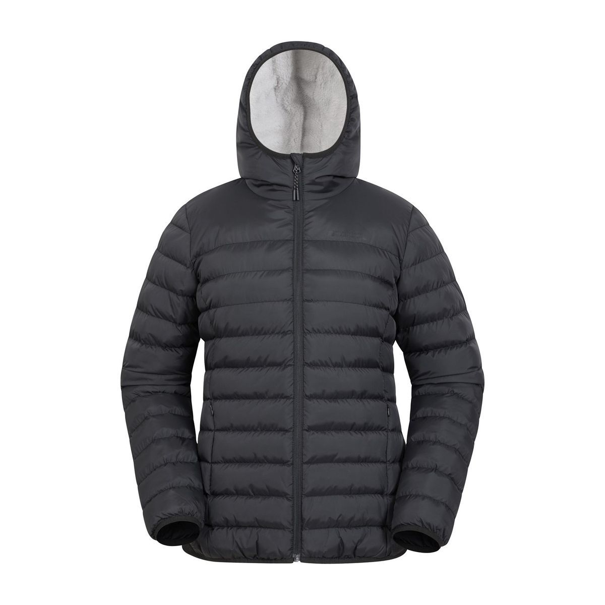 Mountain Warehouse Damen/Damen Kunstfell gefütterte wattierte Jacke (Schwarz)