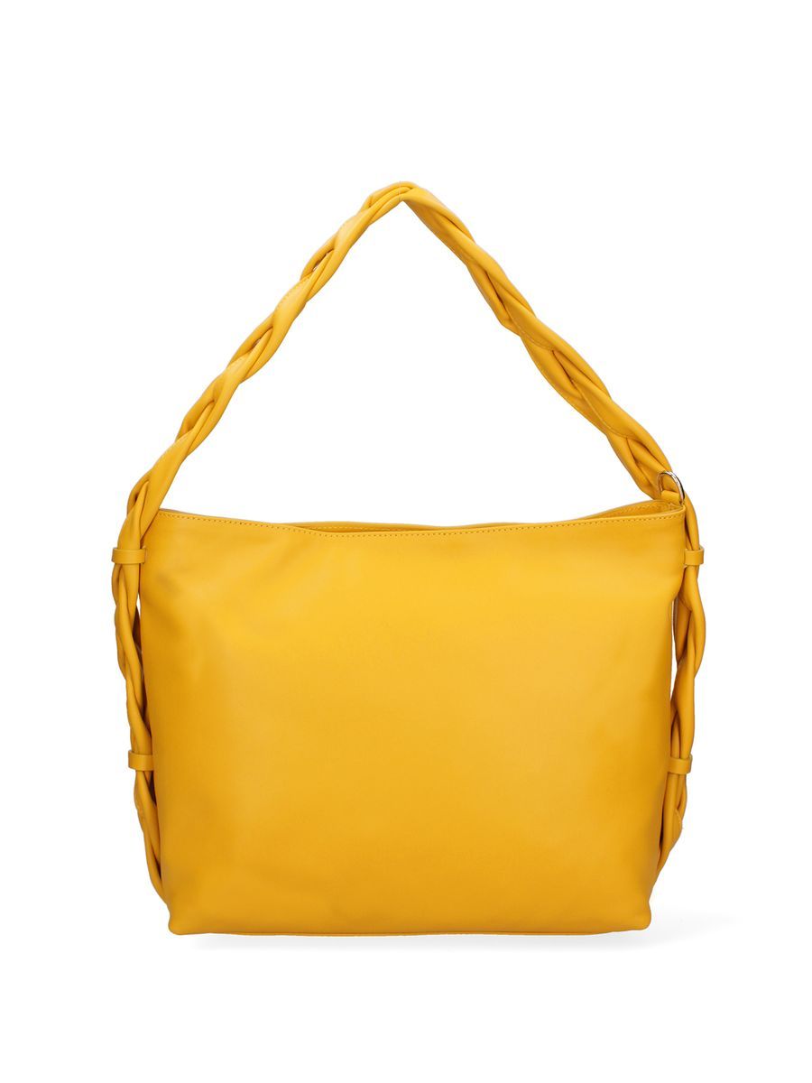 Ledertasche mit geflochtenem Griff