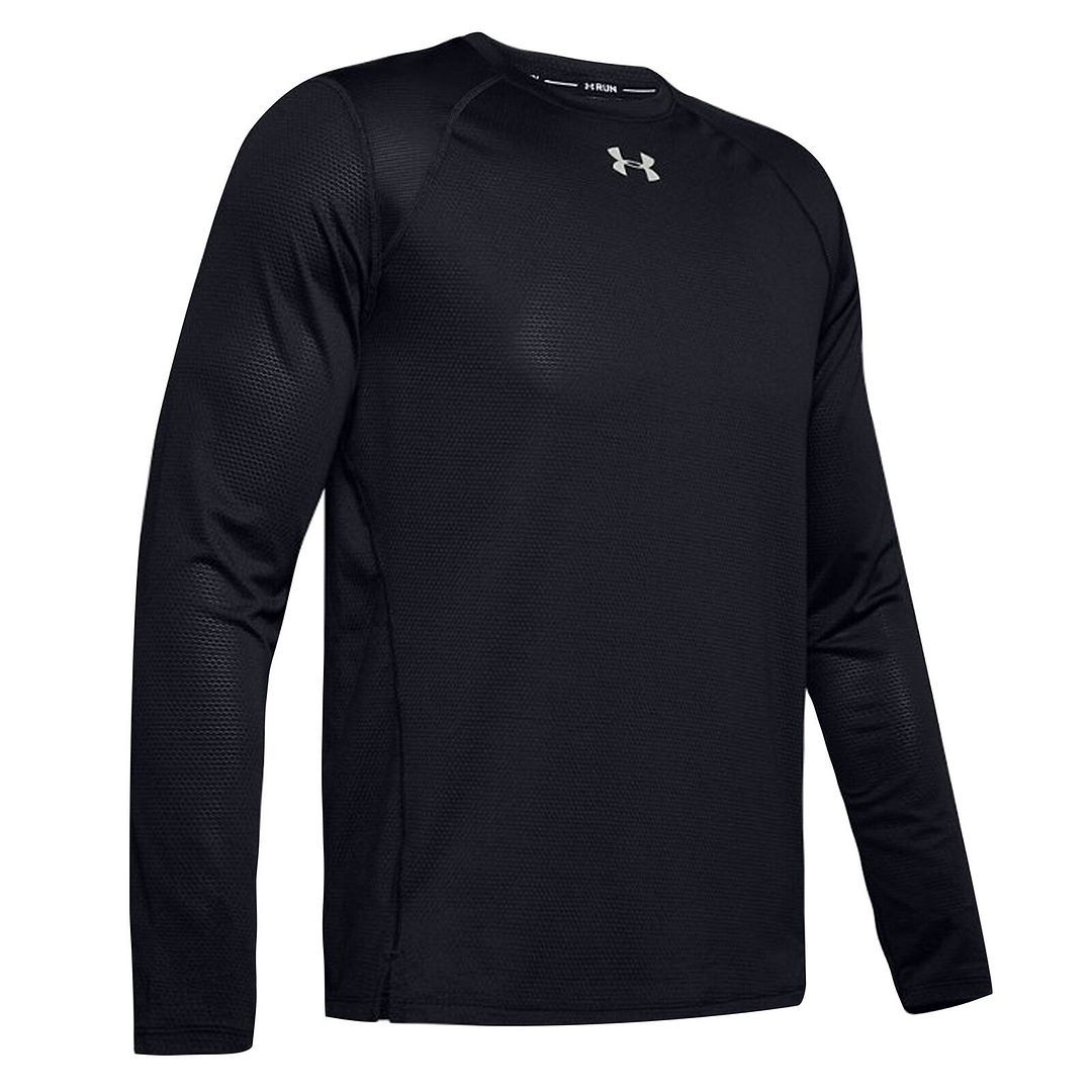 Herren Schwarzes Langarm Qualifier Top