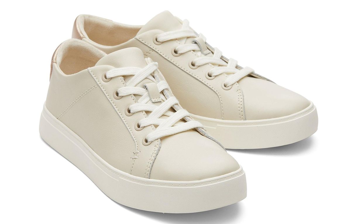 Minimalistische Leder-Low-Top-Sneaker