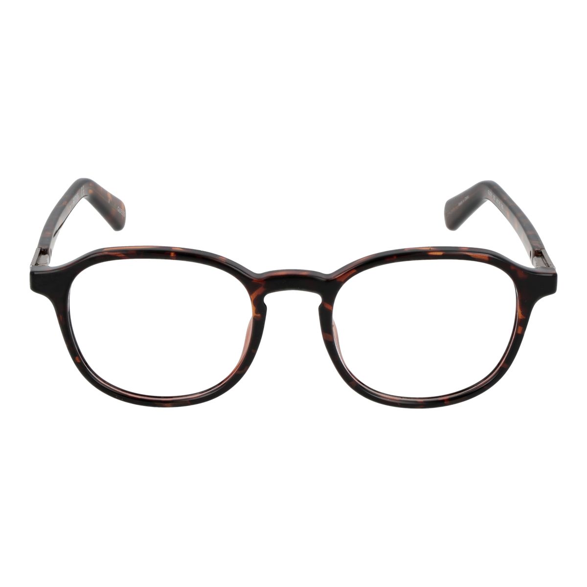 Klassische runde Brille in Schildpatt-Optik