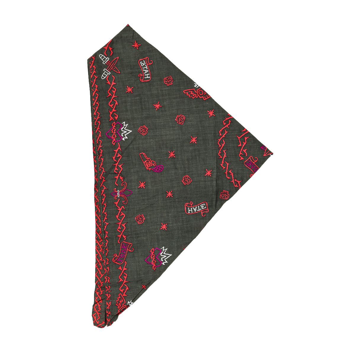 Unisex Baumwoll-Bandana-Tuch mit Print