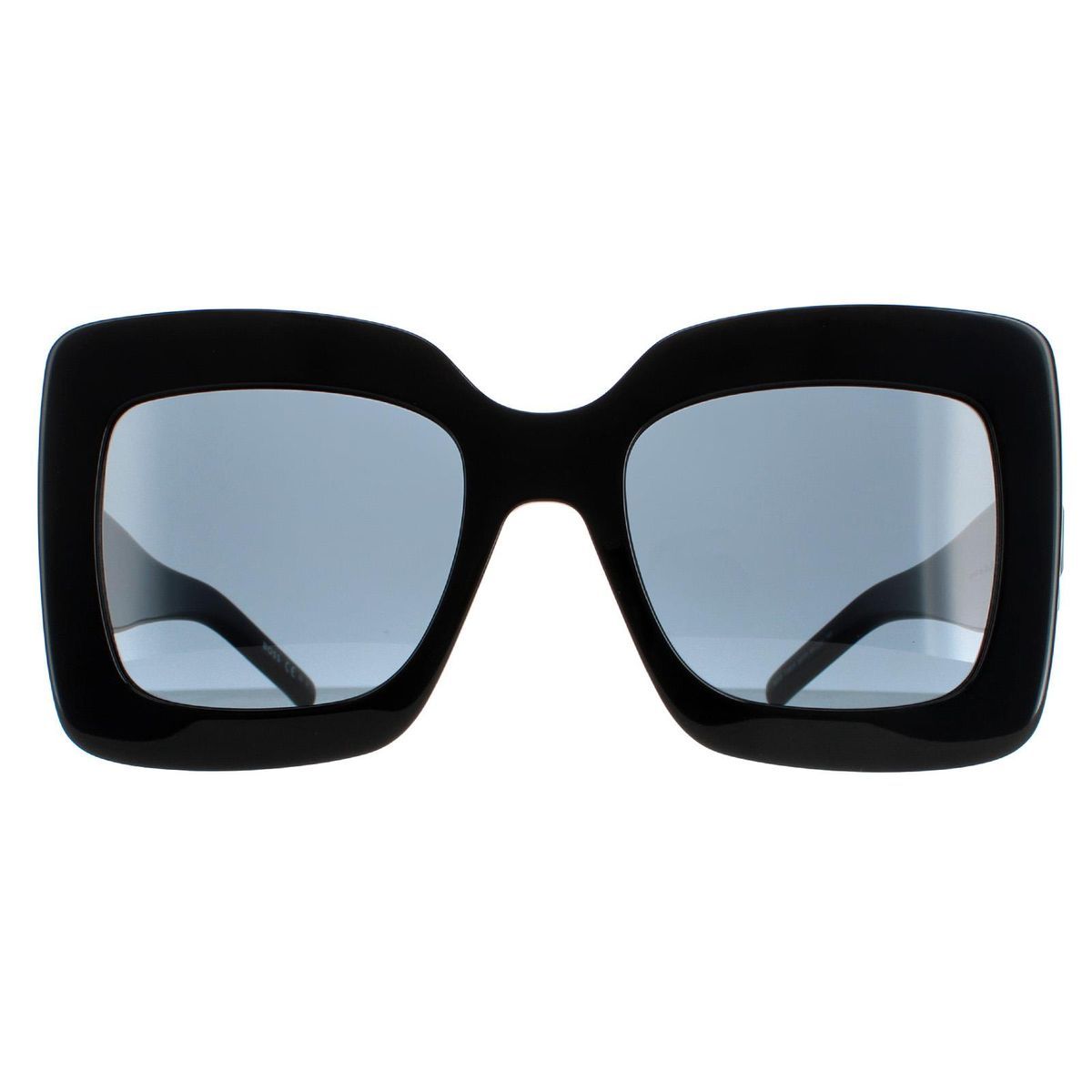 Übergroße quadratische Sonnenbrille mit Logo-Detail