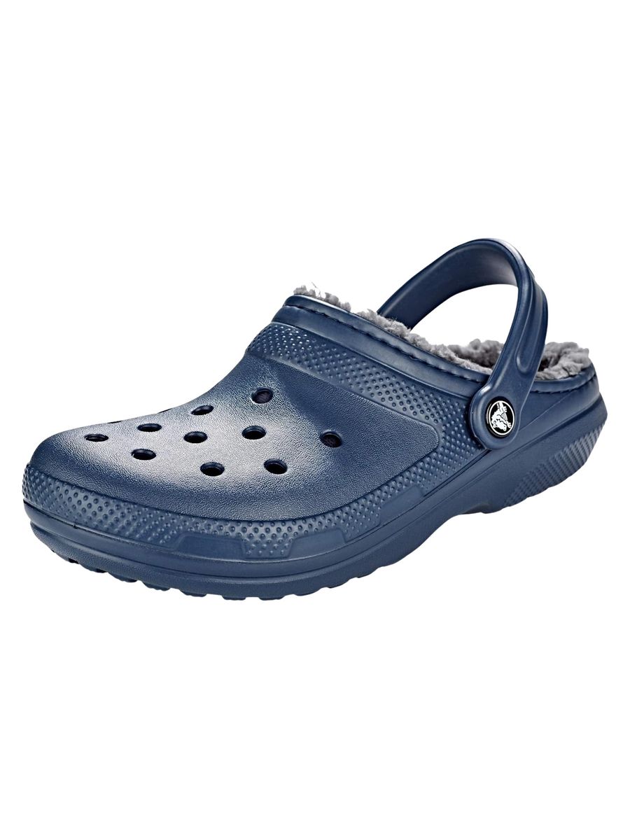 Fellgefütterter Clog mit Fersenriemen
