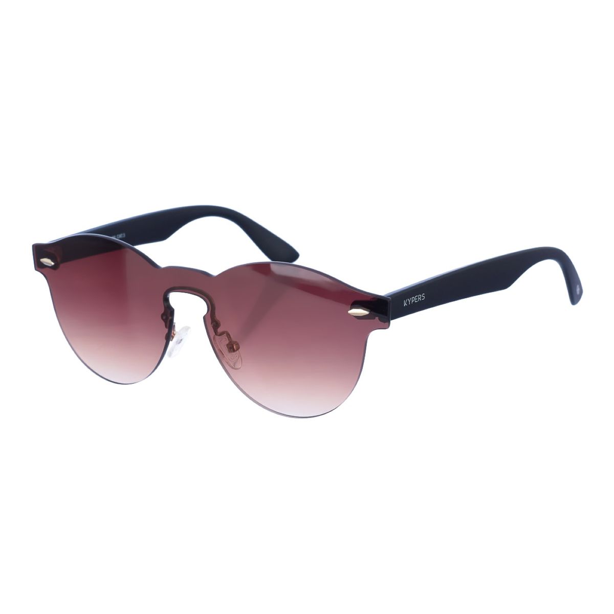 Randlose ovale Sonnenbrille mit Spiegelglas