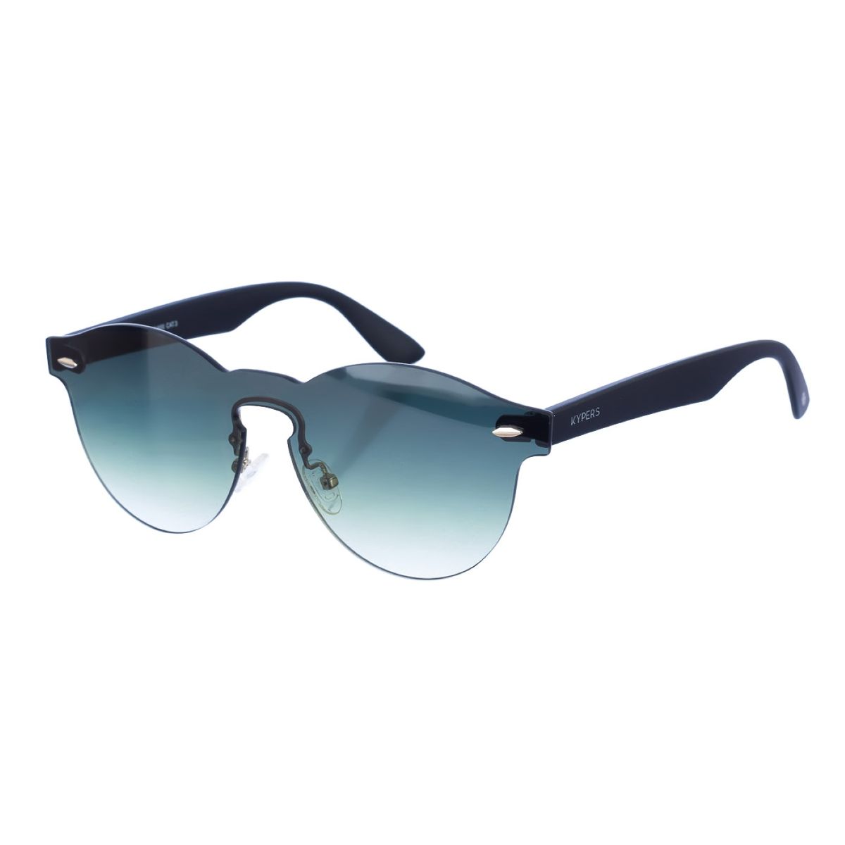Randlose ovale Sonnenbrille mit Spiegelglas