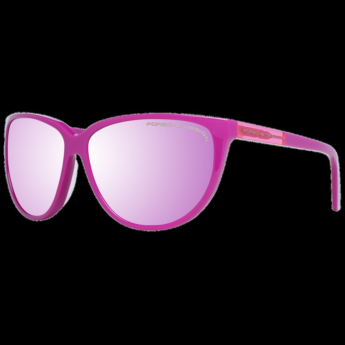 Lila Sonnenbrille mit Schmetterlingsrahmen