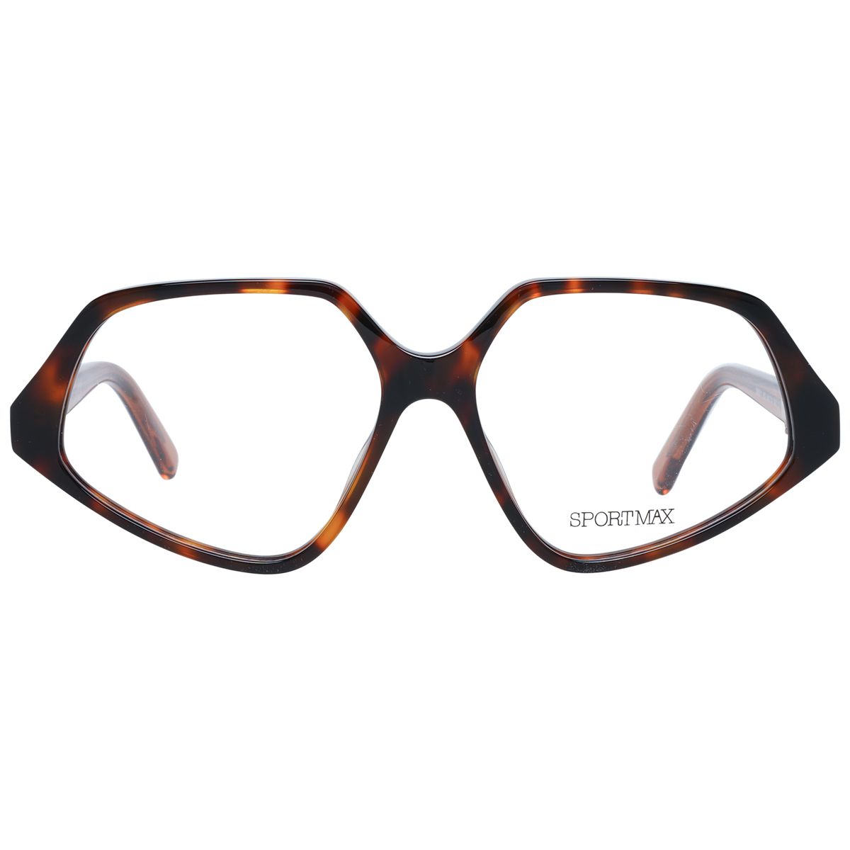 Markante geometrische Brille in Schildpatt-Optik