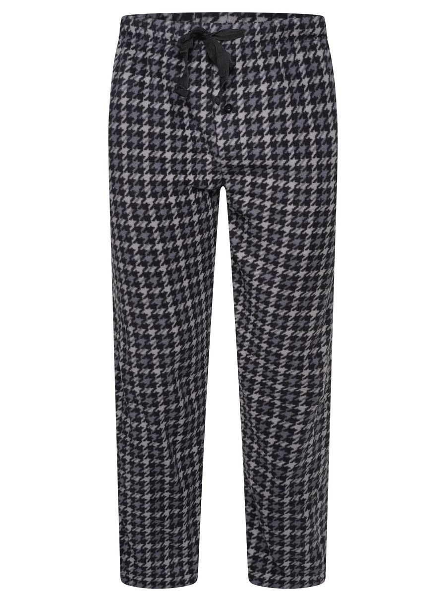 Fleece-Hose mit Hahnentrittmuster