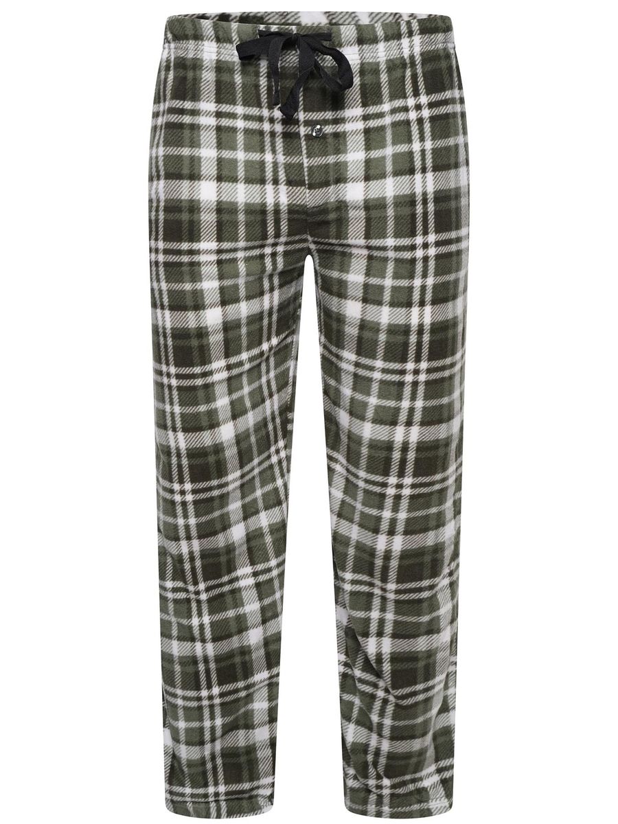 Fleece-Hose mit Hahnentrittmuster