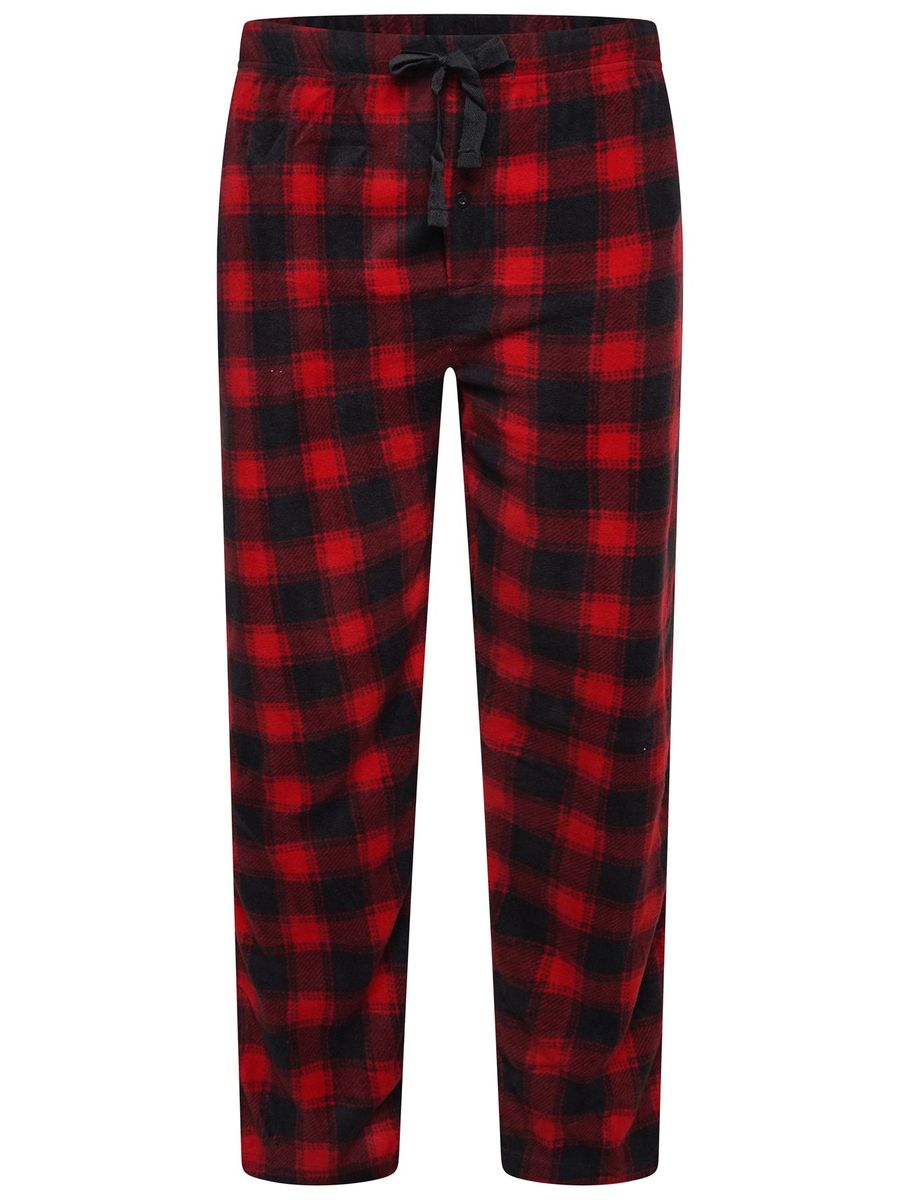 Fleece-Hose mit Hahnentrittmuster