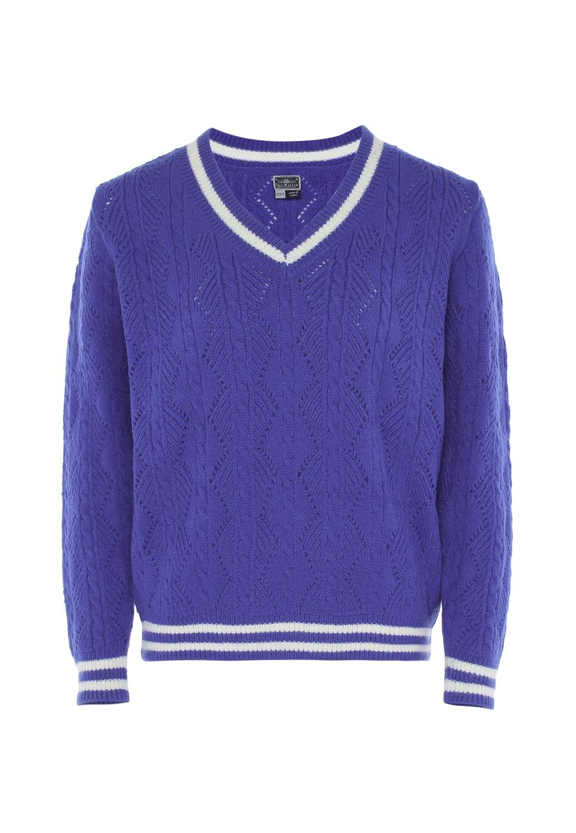 Dreimaster Pullover Damen KÖNIGSBLAU