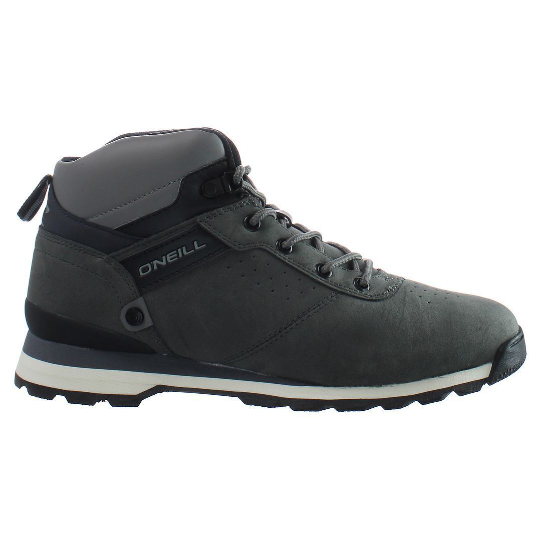 Grauer Herren-Mid-Cut Wanderstiefel