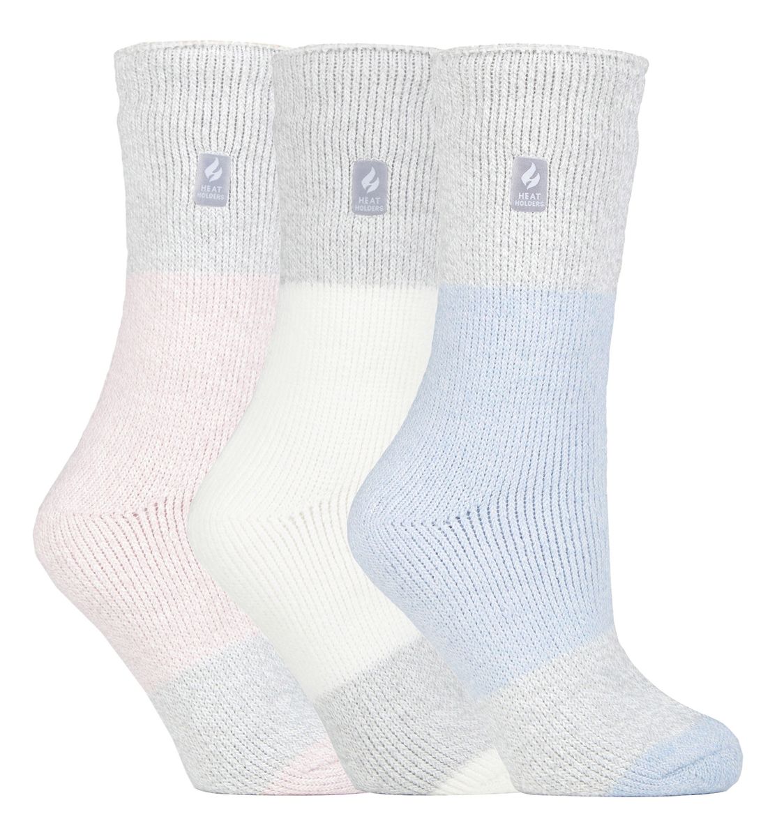 HEAT HOLDERS - 3er Pack Multipack Damen Isolierte Thermosocken für den Winter - Plain H&T
