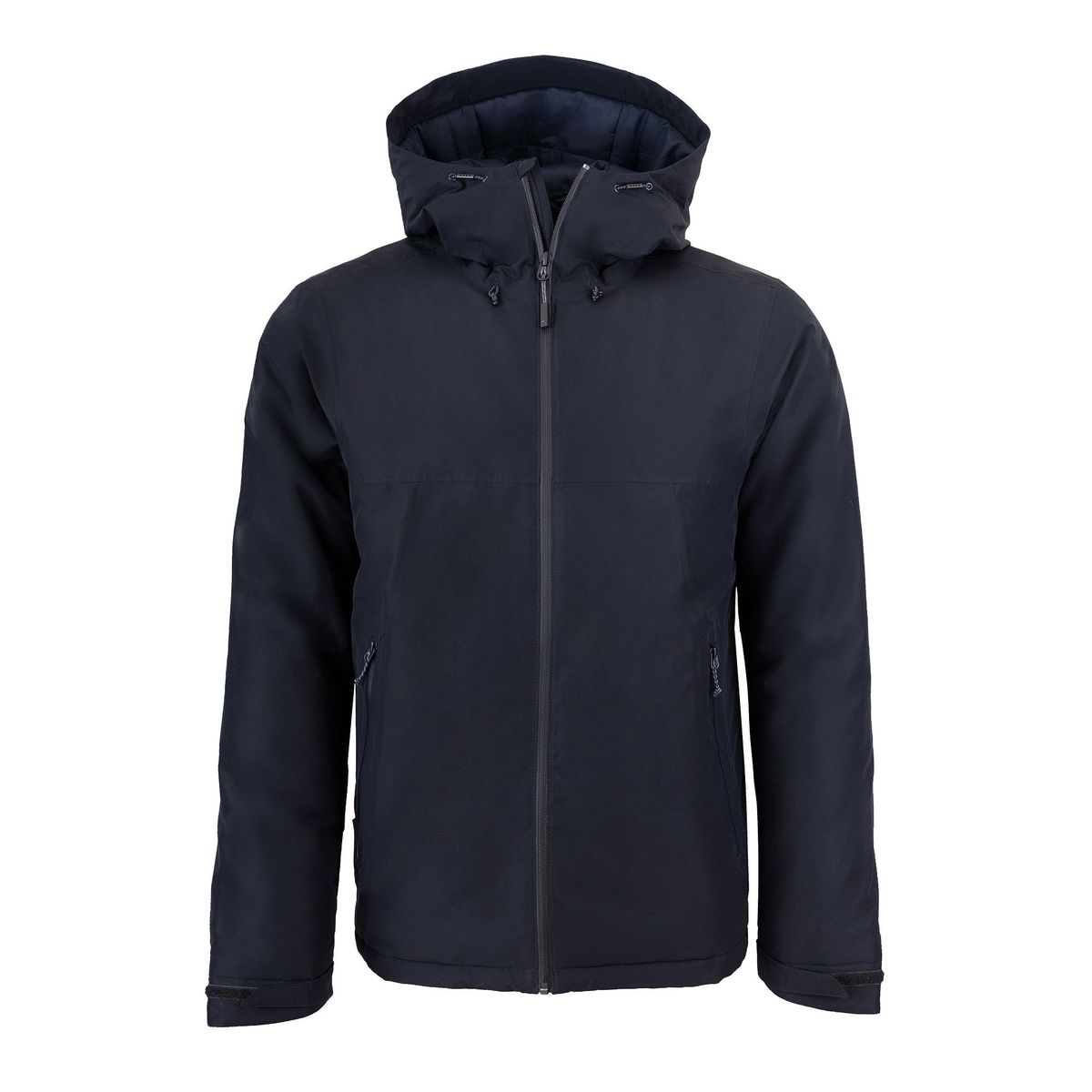 Marineblaue isolierte Outdoorjacke mit Kapuze