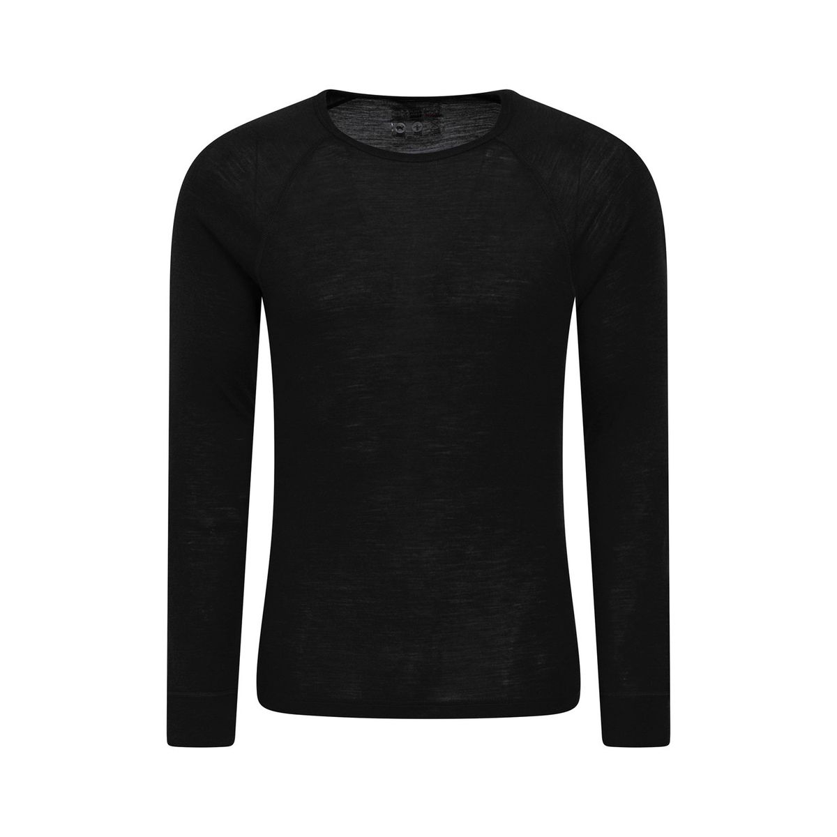 Mountain Warehouse Herren Merinowolle Thermal Top (Schwarz)