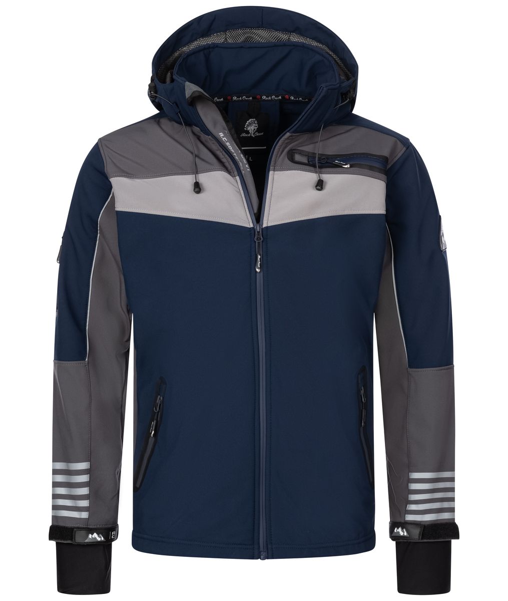 Sportliche Colorblock Softshelljacke