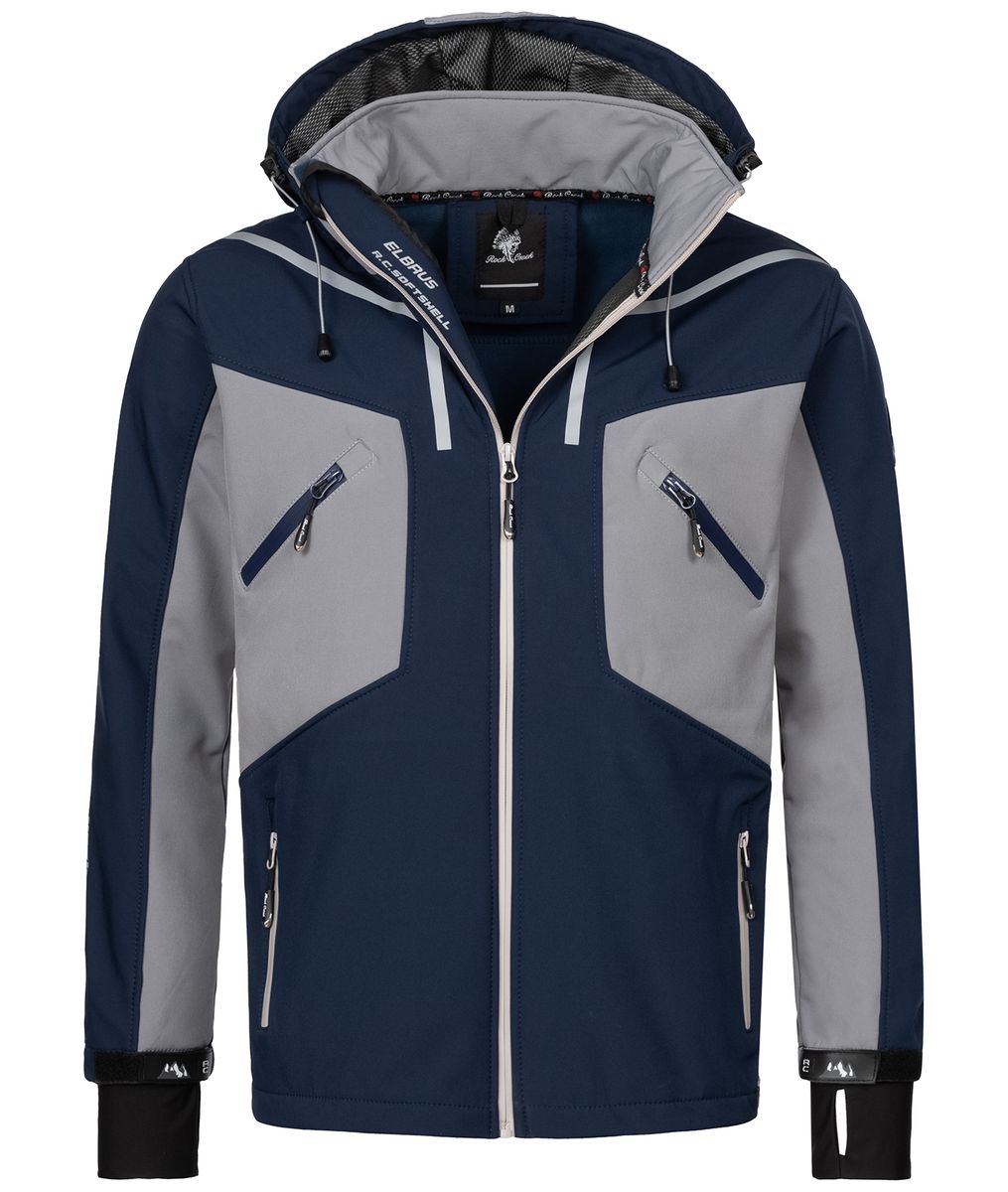 Sportliche Colorblock Softshelljacke