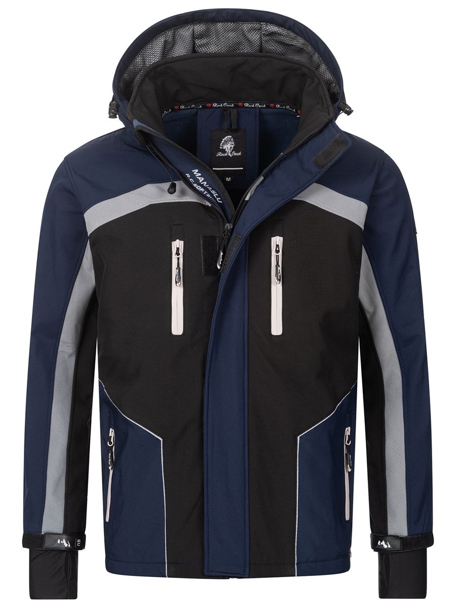Sportliche Colorblock Softshelljacke