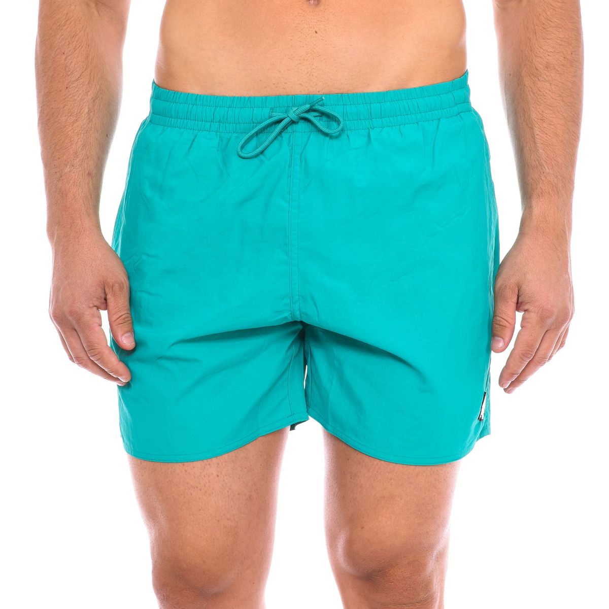Türkisblaue Badehose mit Gummizug