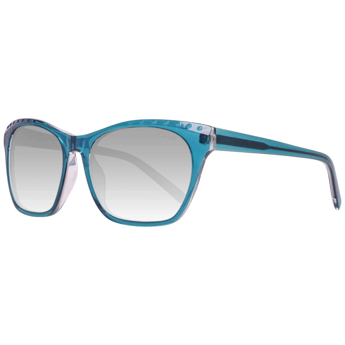 Blaue Sonnenbrille mit Schmetterlingsrahmen