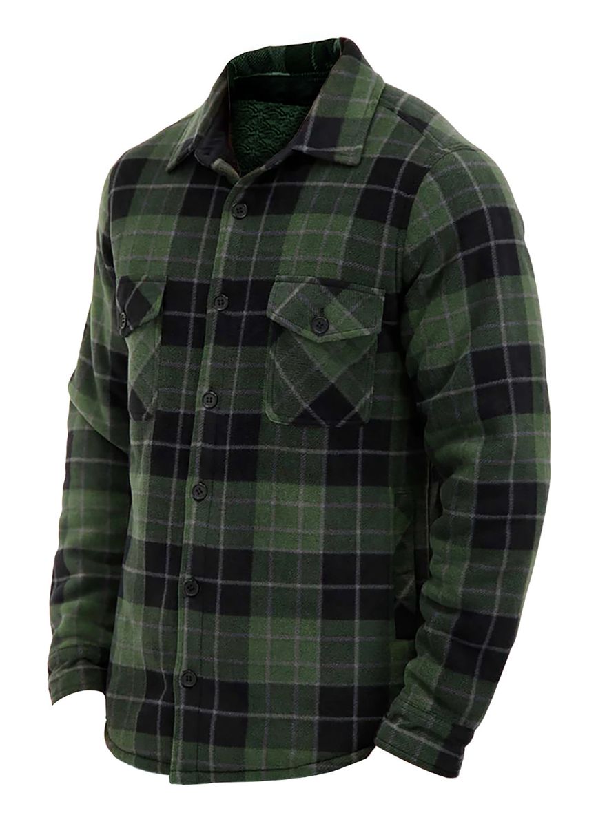 Isolierte karierte Flanellhemd-Jacke