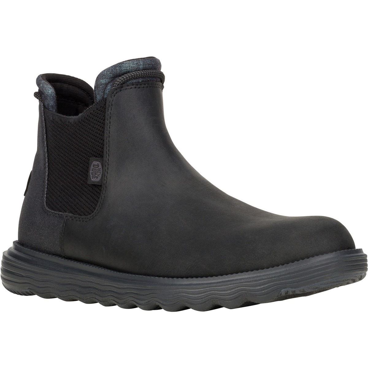 HEYDUDE Branson Klassische Polyurethan Herren Stiefel Schwarz