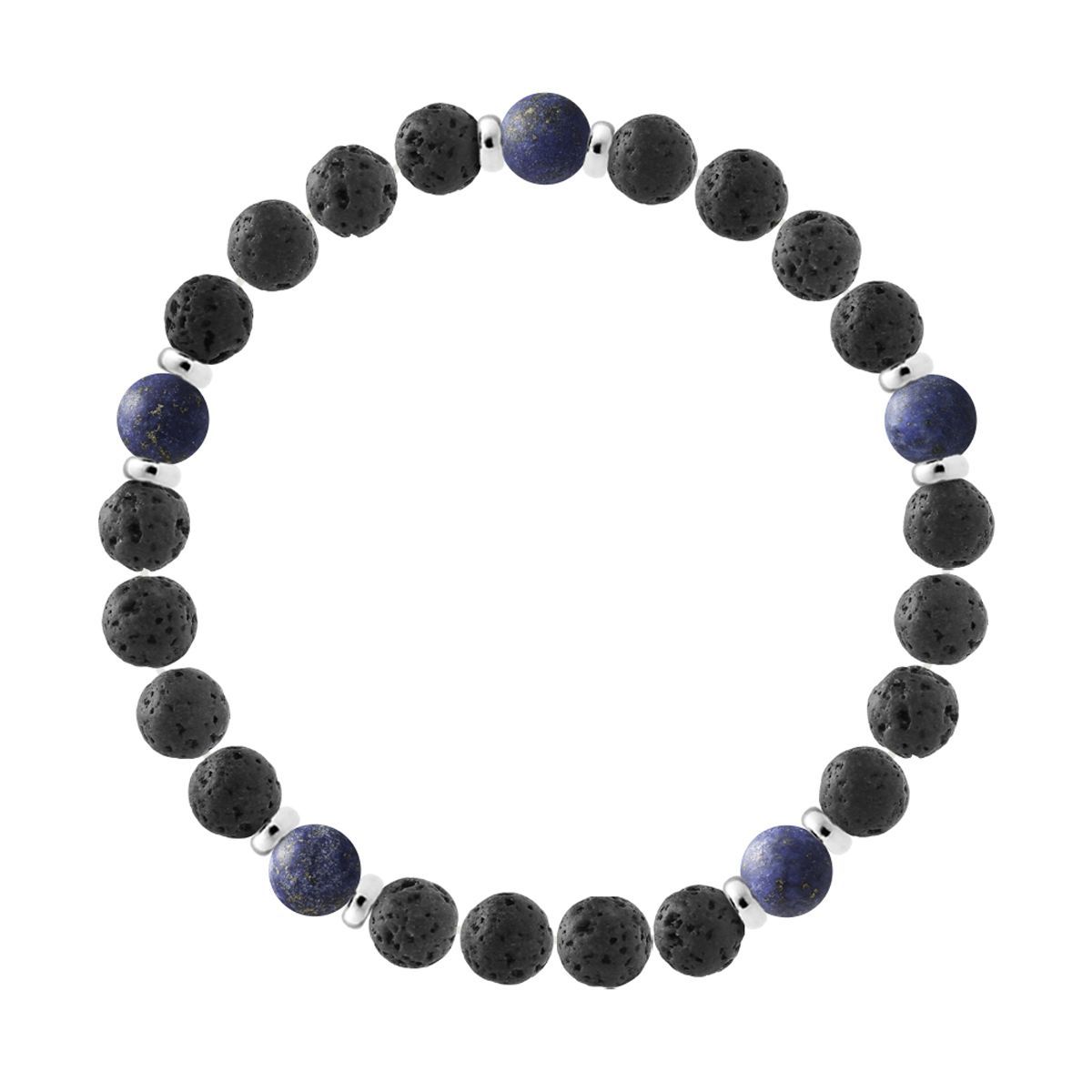 Armband mit Lavasteinperlen