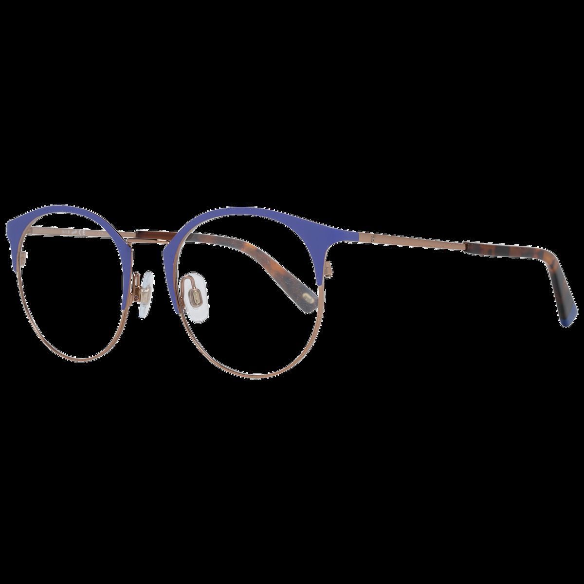 Runde Halbrand-Metallbrille
