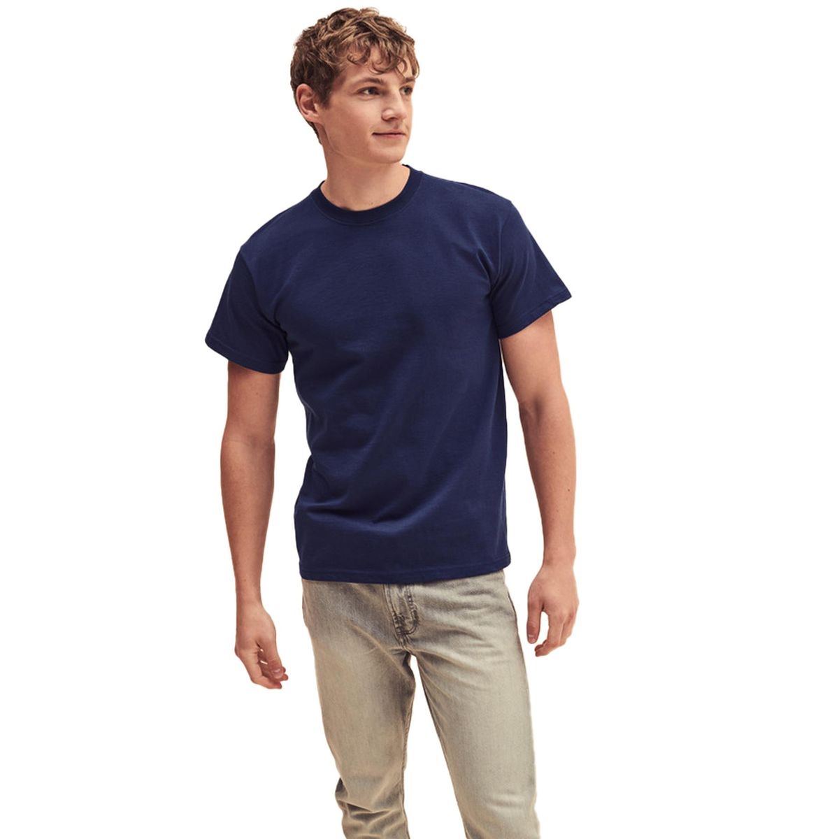 Herren Klassisches Kurzarm Rundhals T-Shirt