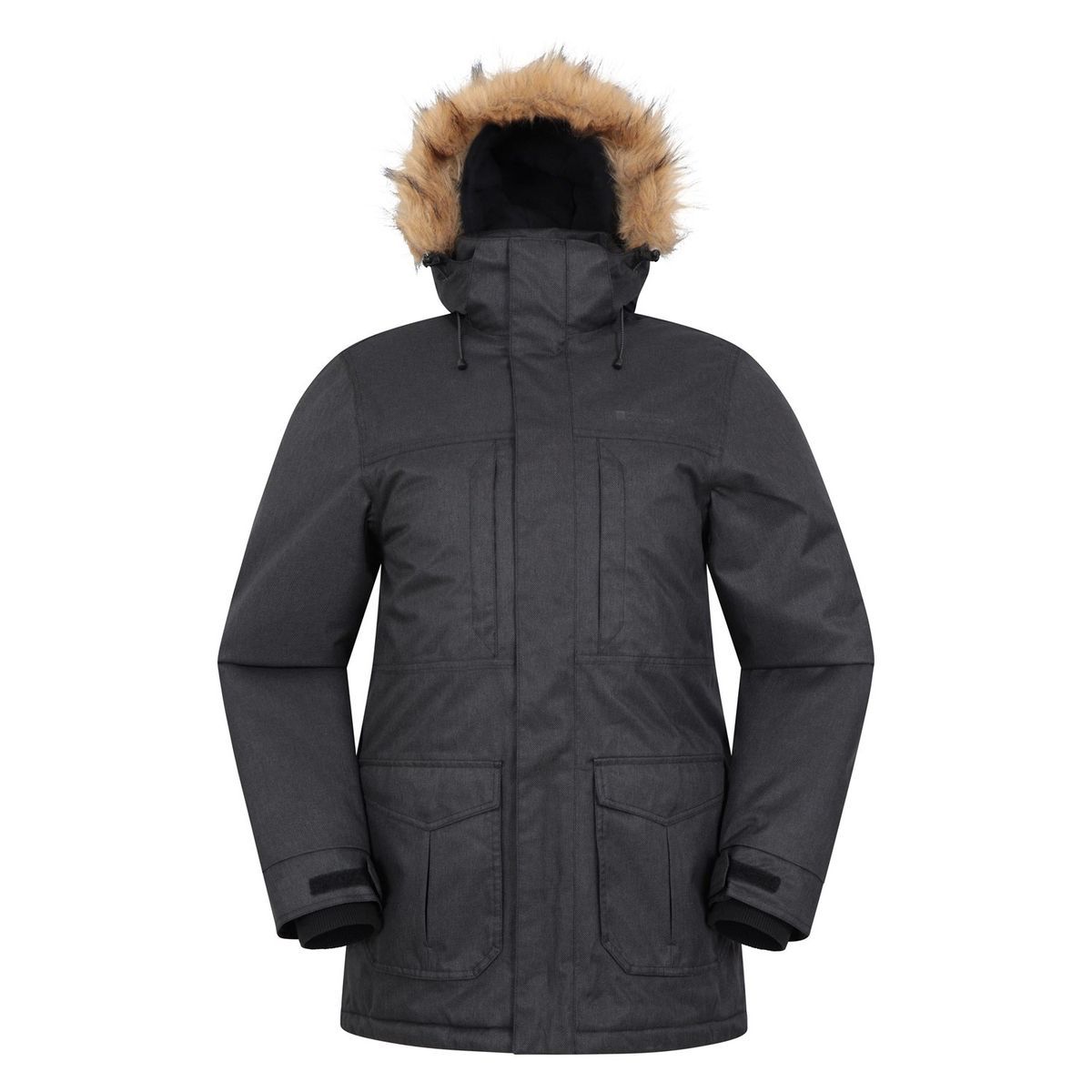 Mountain Warehouse Herren Gorge II Lange Jacke (Schwarz)