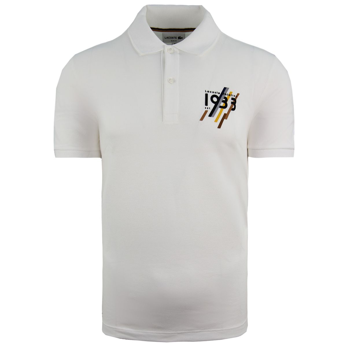 Herren Weißes Slim Fit Poloshirt