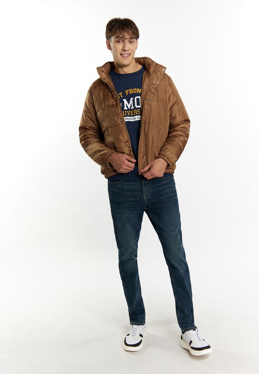 Gesteppte Blousonjacke mit Stehkragen