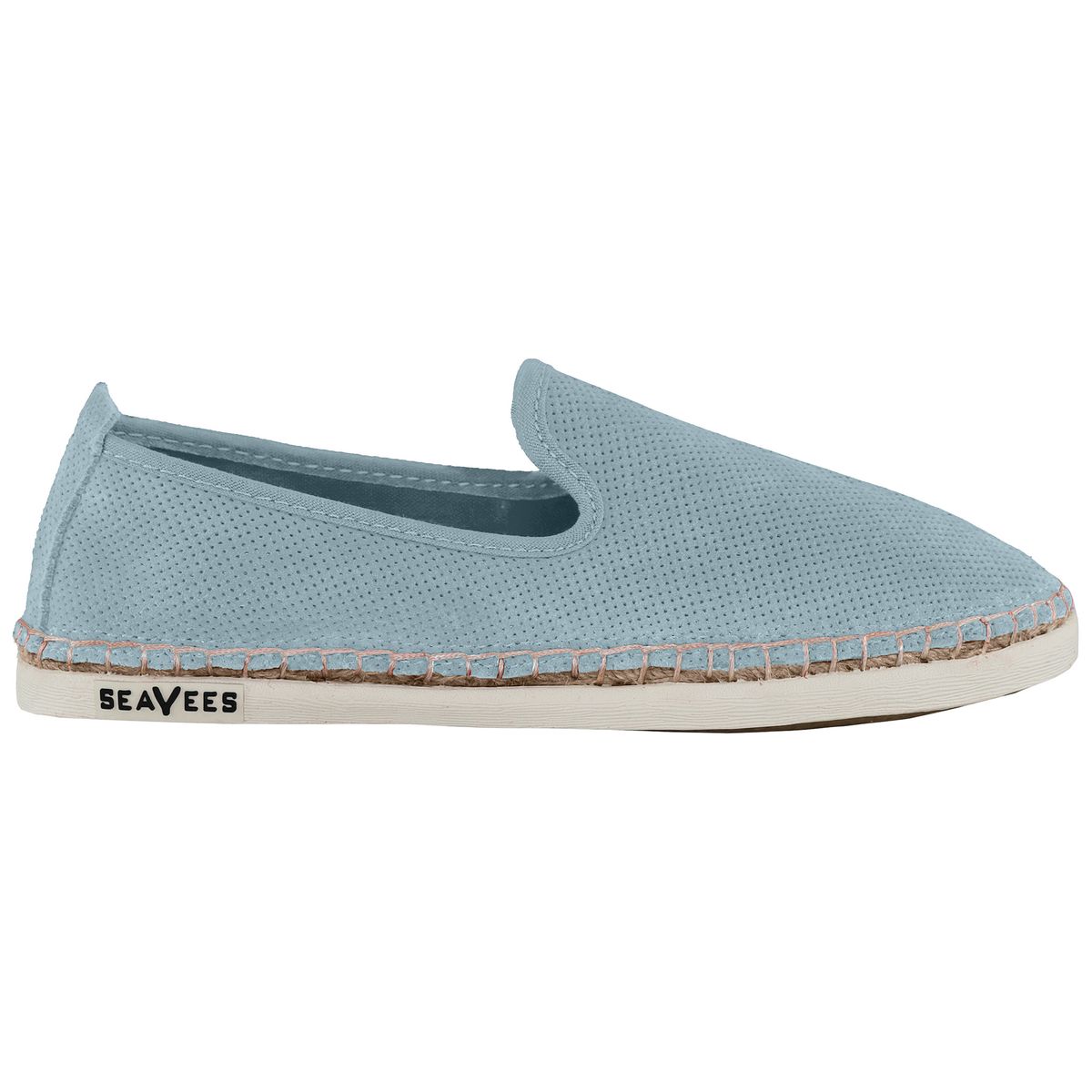 Blauer Canvas Schlupfschuh Espadrille
