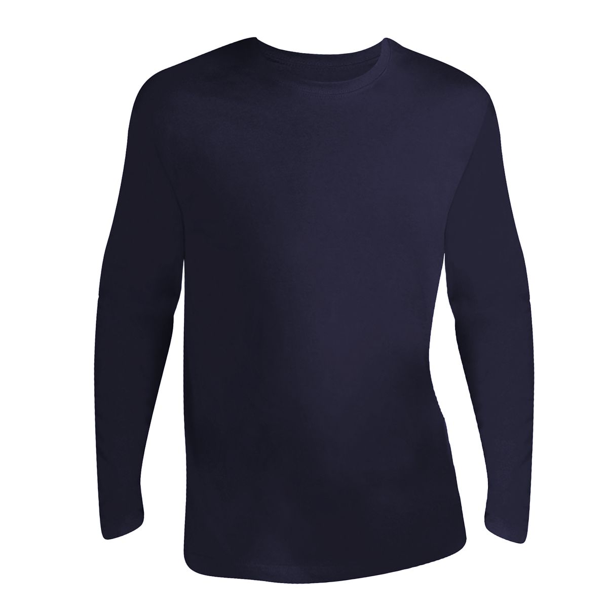 Klassisches Marineblaues Langarm-T-Shirt