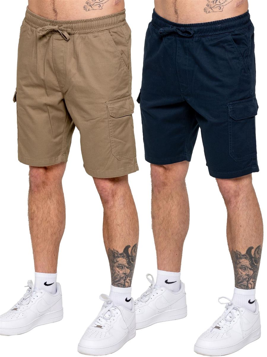 Herren Cargo Shorts Set mit lässiger Passform