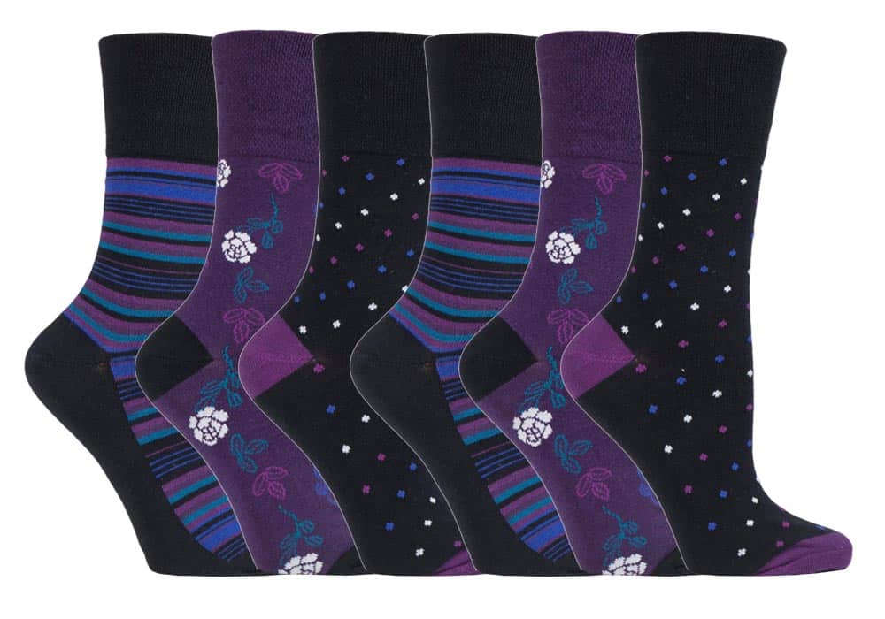 Gentle Grip - 6 Paar Damen Gentle Grip nicht elastische Socken - GG138